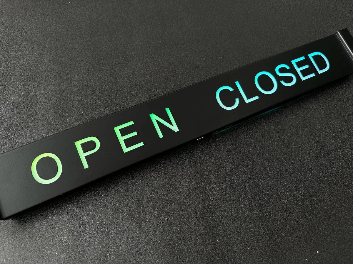 LED Open Closed Sign – RGB Business Sign with App Control