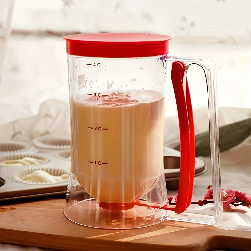 Versatile Batter Dispenser for Pancakes, Cupcakes & More - Collapsible Kitchen Gadget for Perfect Baking Results