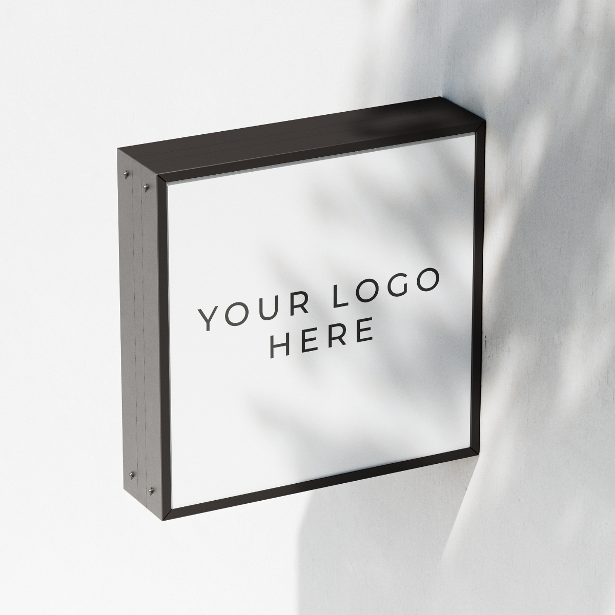 Square LED Light Box Sign – Custom Illuminated Storefront Display