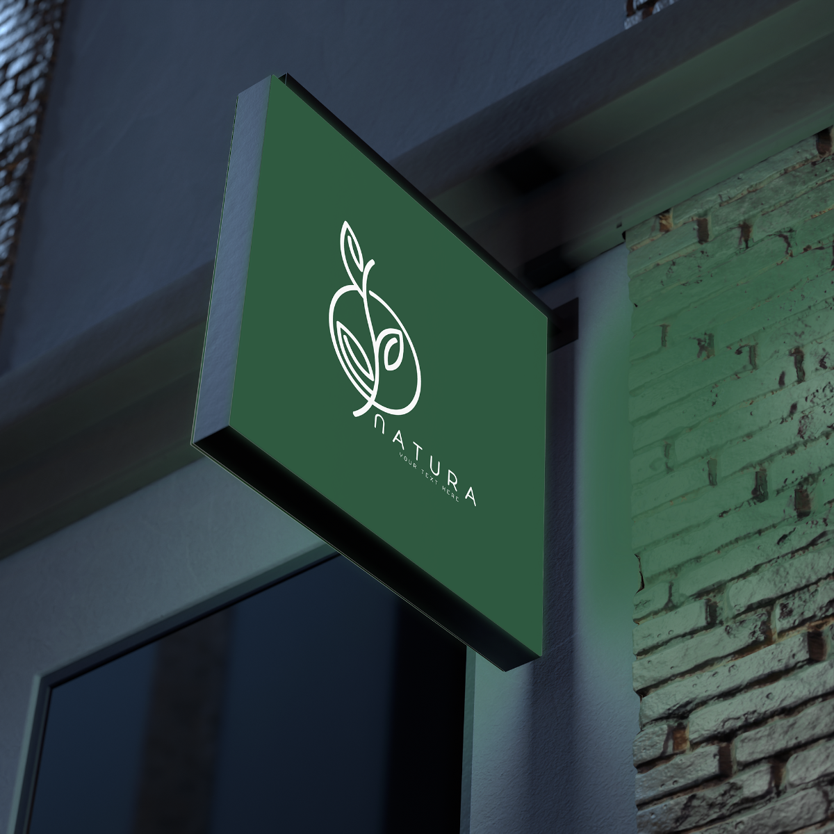 Square LED Light Box Sign – Custom Illuminated Storefront Display