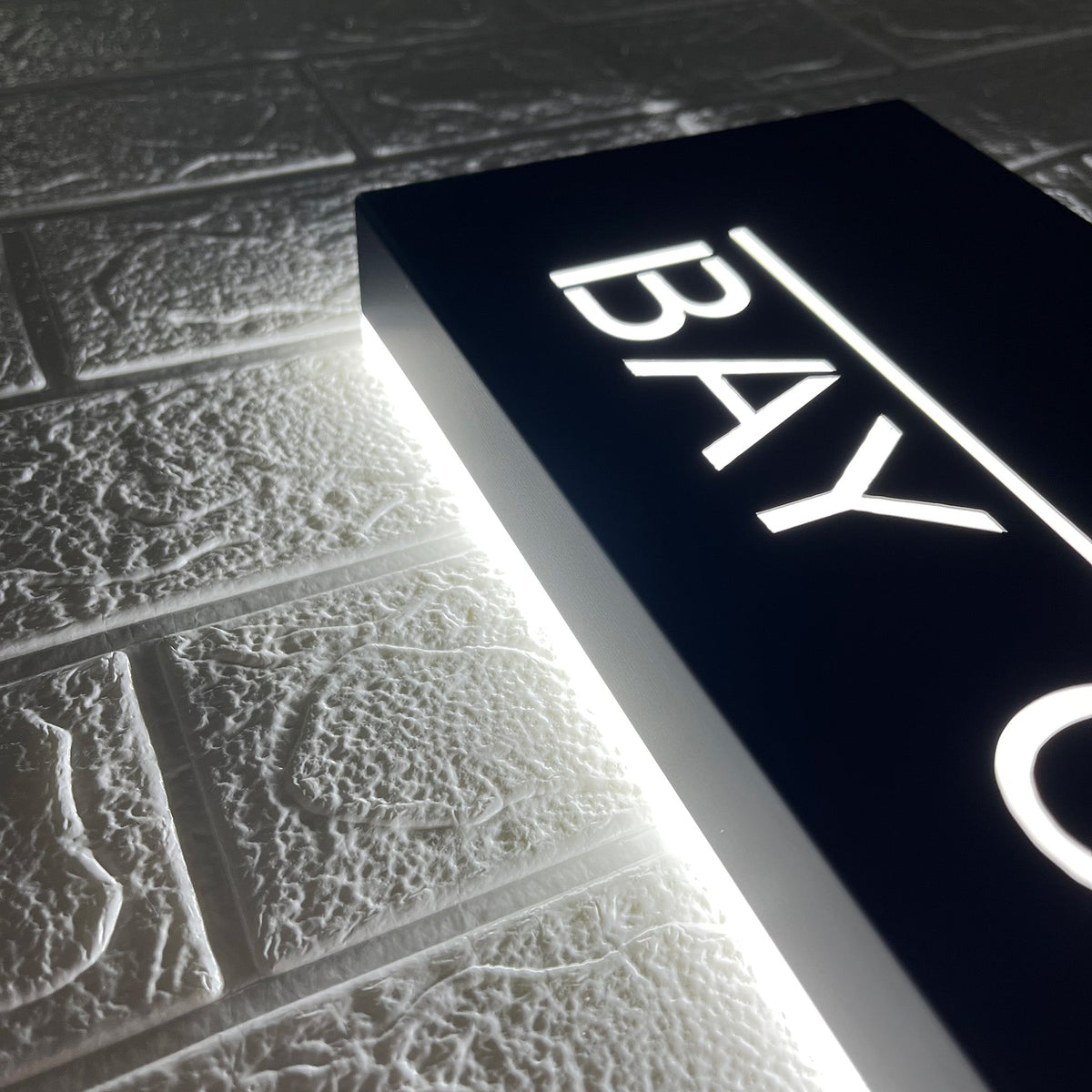 Backlit House Numbers with Street Name – Custom Illuminated Address Sign