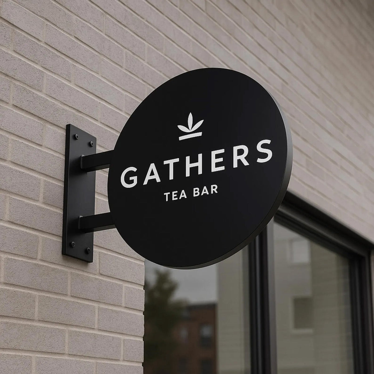 Custom Metal Business Logo Sign – Outdoor Storefront Sign