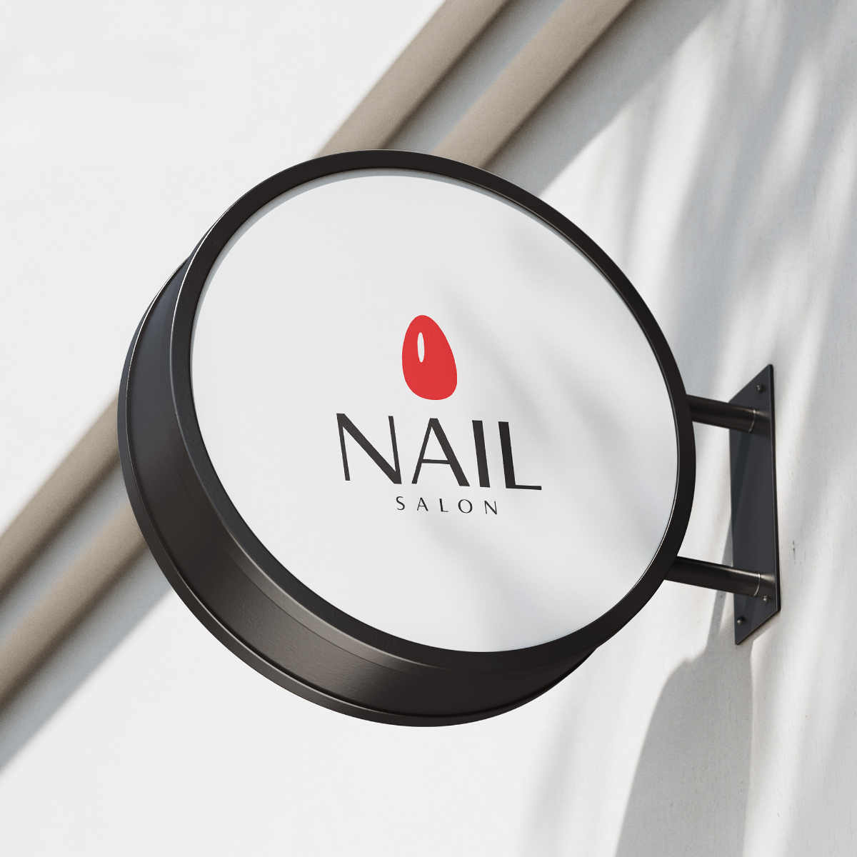 Round LED Light Box Sign – Double-Sided Illuminated Business Sign