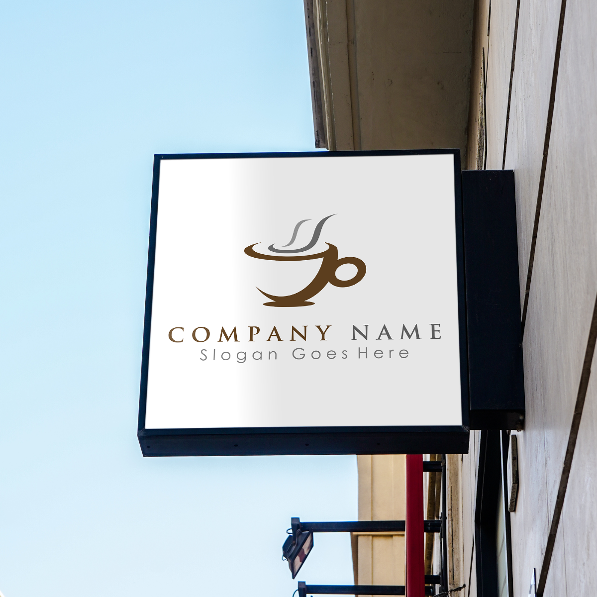 Square LED Light Box Sign – Custom Illuminated Storefront Display
