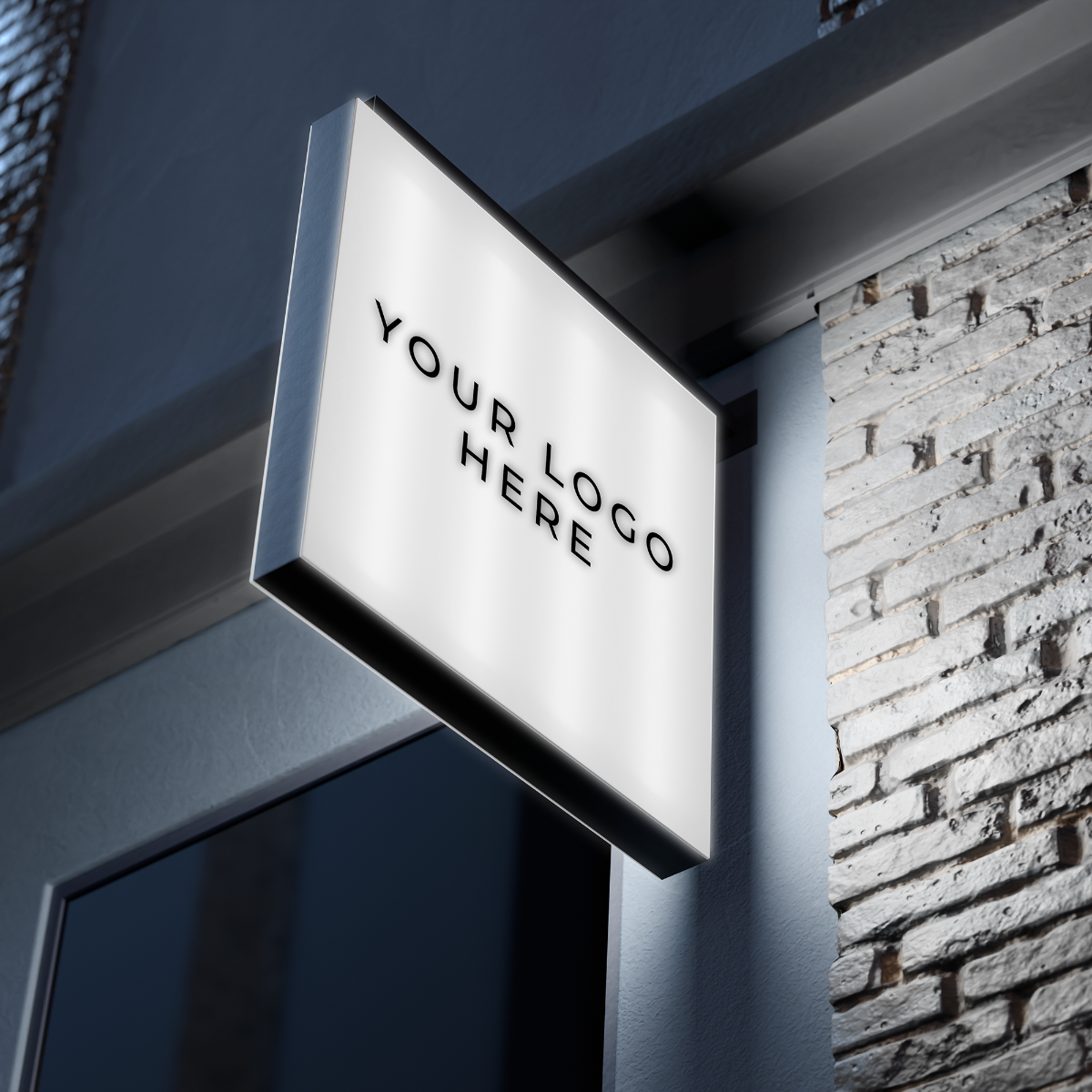 Square LED Light Box Sign – Custom Illuminated Storefront Display